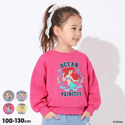 日本童裝 BDL x Disney 公主印花衛衣 100-130cm 女童款 秋季 TOPS
