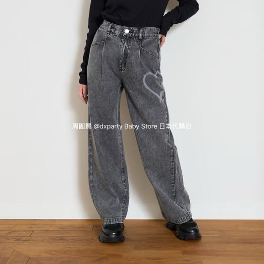 Lovetoxic Japanese children's clothing dark pattern jeans 140-170cm girls summer PANTS 
