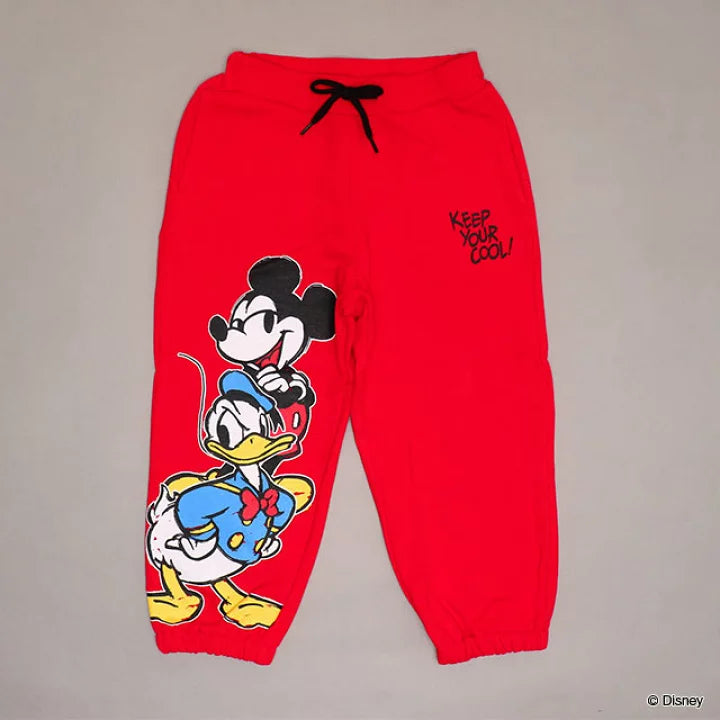 日本童裝 BDL x Disney 運動長褲 80-140cm 男童款/女童款 秋季 PANTS 聖誕紅/新年紅
