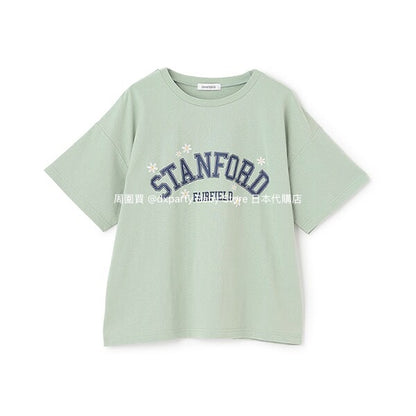 Lovetoxic Japanese children's clothing letter print top 130-160cm girls summer TOPS 