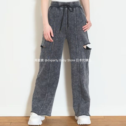 Lovetoxic Retro Slit Sweatpants (140-160cm) for Girls (Summer) 
