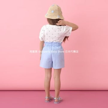 Japanese children's clothing Ly# mine ruffle pocket shorts 100-150cm girls summer PANTS 