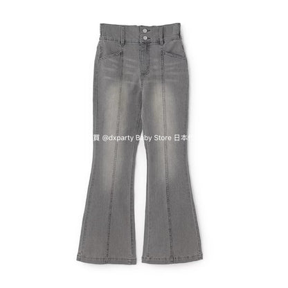 Lovetoxic Japanese children's clothing contact cold flared jeans 140-170cm girls summer PANTS 
