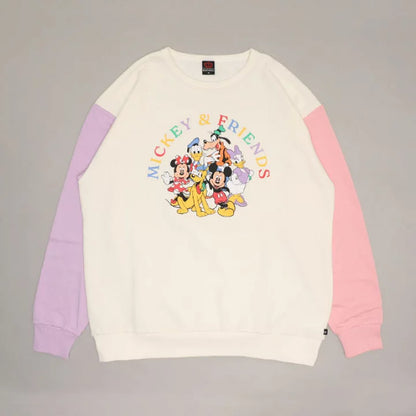 日本童裝 BDL x Disney 親子裝 雙色袖衛衣 S-XL 大人款 秋季 TOPS