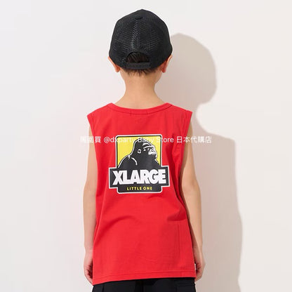 Japanese XLARGE KIDS Printed Vest 80-140cm Boys Summer TOPS 