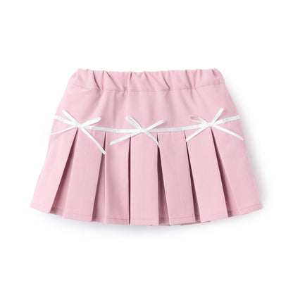 日本童裝 Ly# mine 百摺短裙 100-150cm 女童款 冬季 SKIRTS 聖誕紅/新年紅