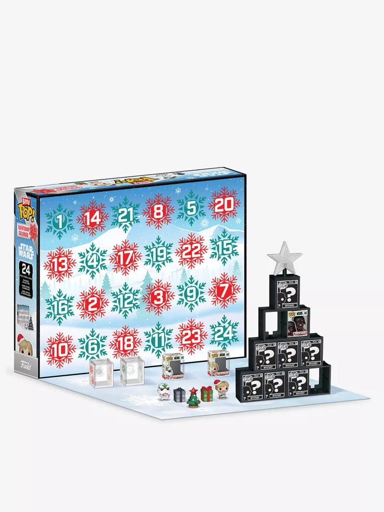 日英美直送 FUNKO Bitty Pop! Star Wars 24-Day Countdown Advent Calendar 聖誕倒數日曆 大人款/兒童款 聖誕快樂特輯 不參與$900免運 滿$900可加$25免運到順豐站/智能櫃 Christmas Advent Calendars 2026