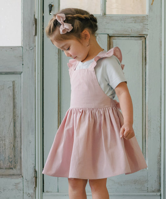 日本童裝 panpantutu 緞帶荷葉邊圍裙連身裙 90-140cm 女童款 夏季 DRESSES