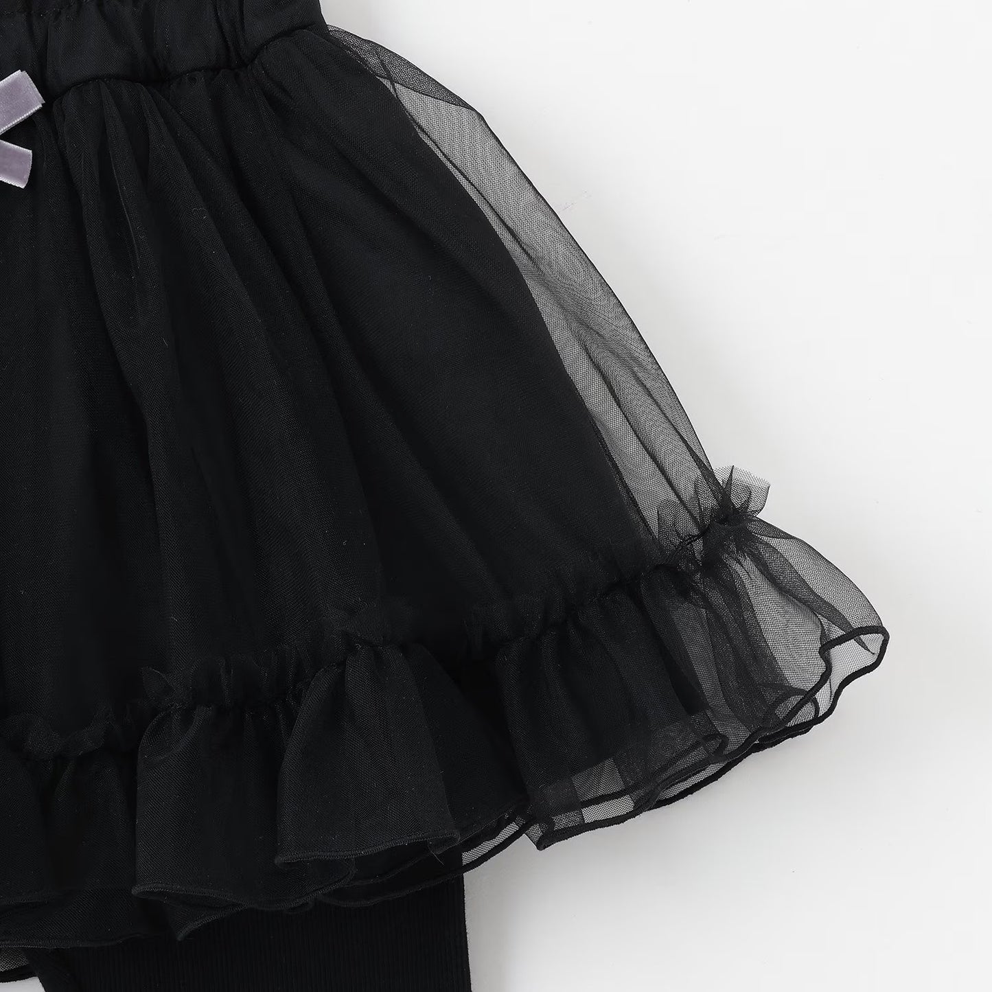 日本童裝 Ly# mine 蓬鬆薄紗裙連打底褲 100-140cm 女童款 冬季 SKIRTS PANTS