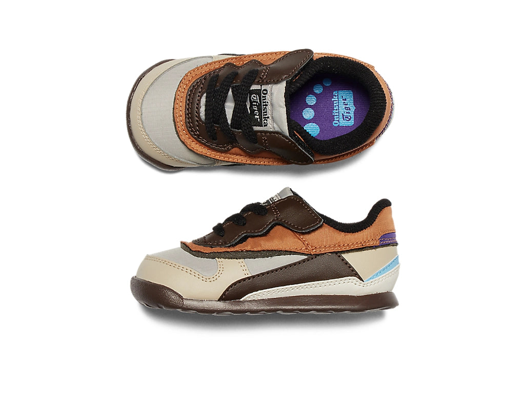 日本直送 日版ADMIX RUNNER KIDS OYSTER GREY/LICORICE BROWN 12-16cm 鞋系列