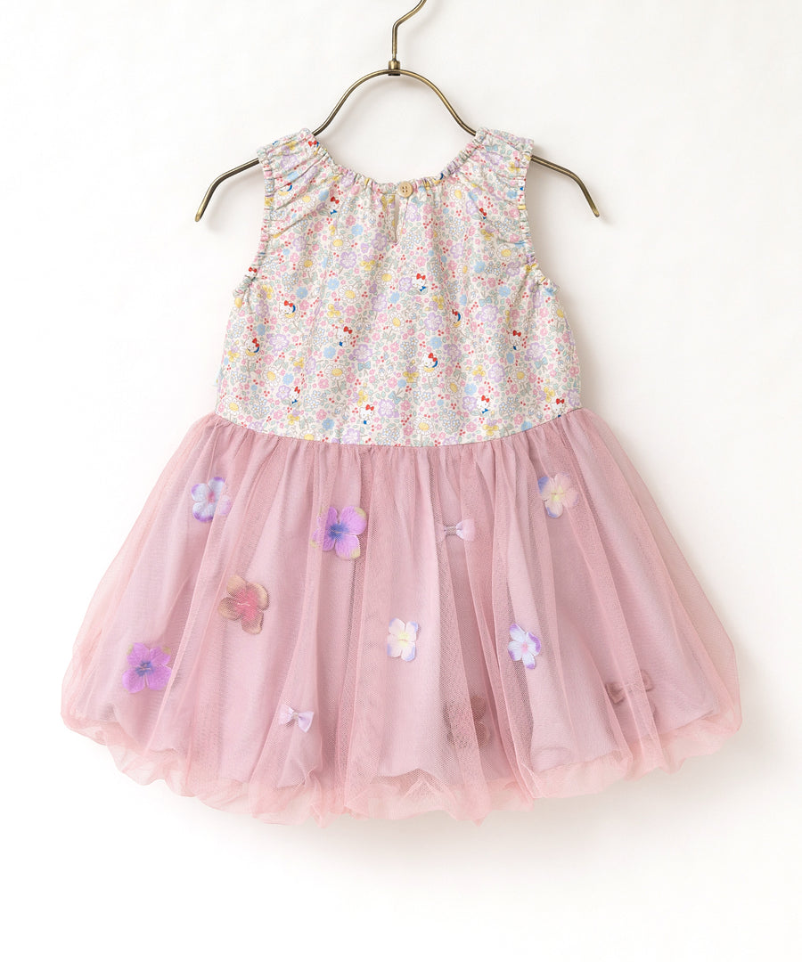 日本童裝 panpantutu x Sanrio Hello Kitty 泡泡背心連身裙 80-150cm 女童款 夏季 DRESSES