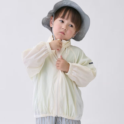 日本童裝 pe#main 薄外套連收納袋 80-130cm 男童款 夏季 OUTERWEAR