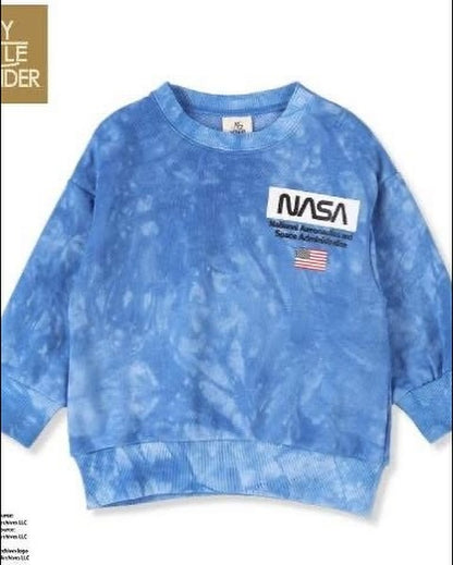 現貨區1-2日寄出--日本童裝 Birthday Nasa衛衣/外套 120cm 男童款 秋季 TOPS OUTERWEAR