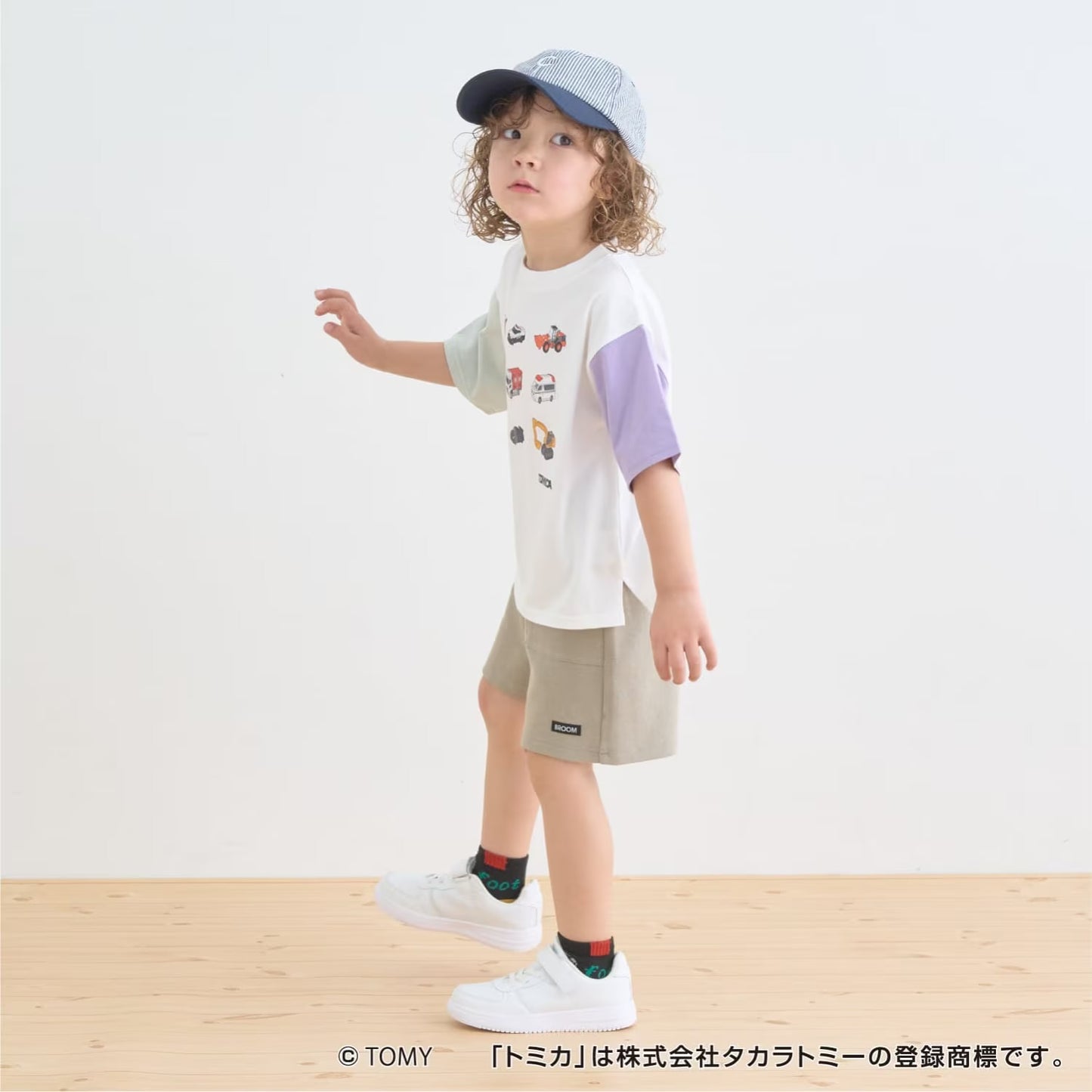 日本童裝 b・R# x Tomica 防污系列 速乾系列 防UV 印花上衣 90-130cm 男童款 夏季 TOPS