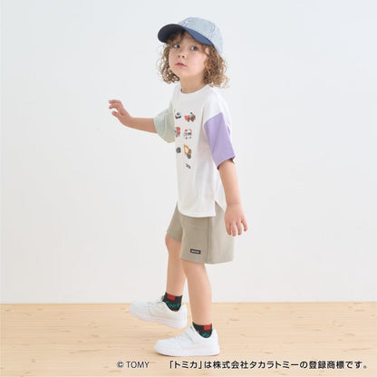 日本童裝 b・R# x Tomica 防污系列 速乾系列 防UV 印花上衣 90-130cm 男童款 夏季 TOPS