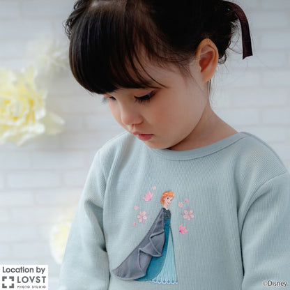 日本童裝 pe#main x Disney Princess 公主印花衛衣 90-130cm 女童款 秋季 TOPS