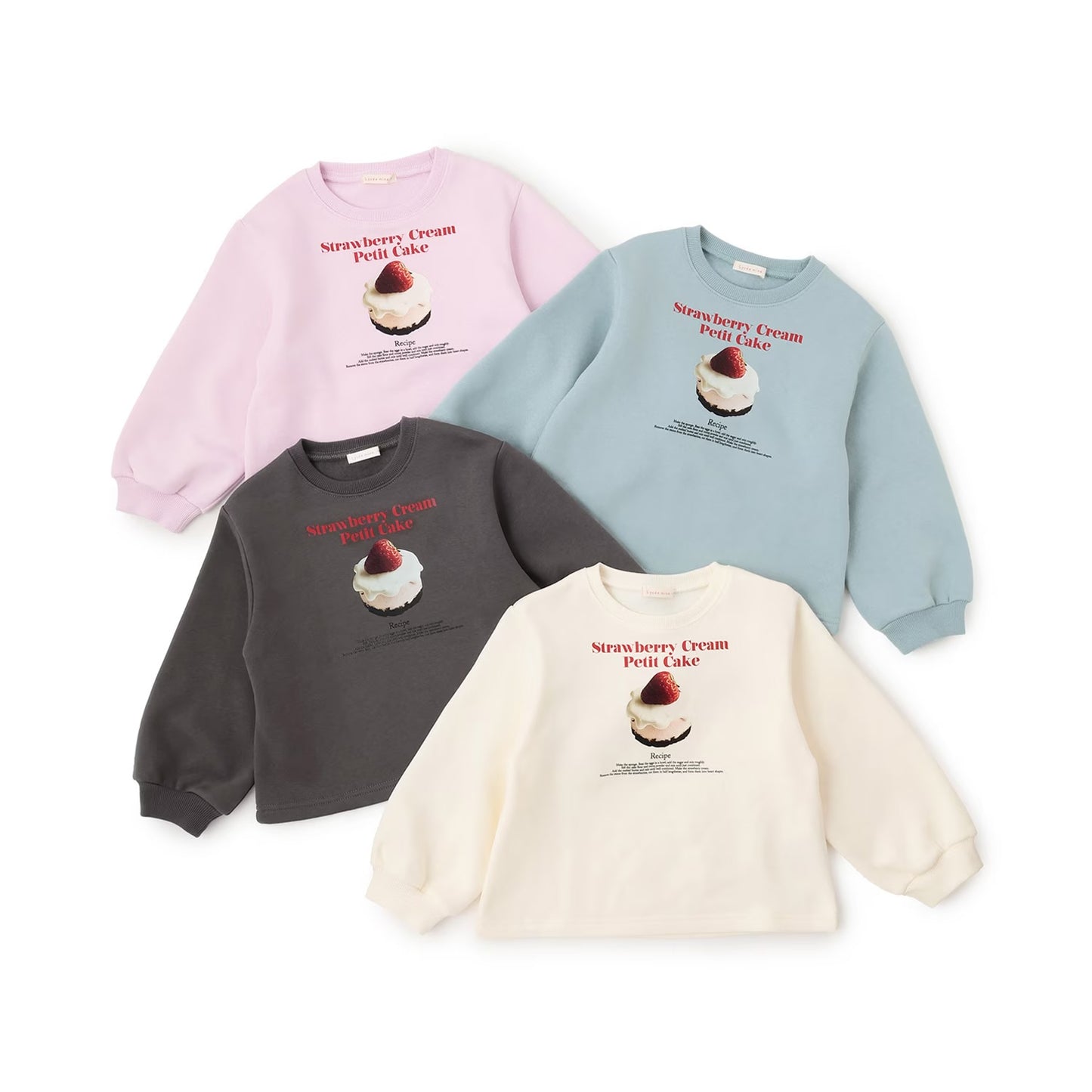 日本童裝 Ly# mine 抓毛蛋糕印花衛衣 100-150cm 女童款 冬季 TOPS