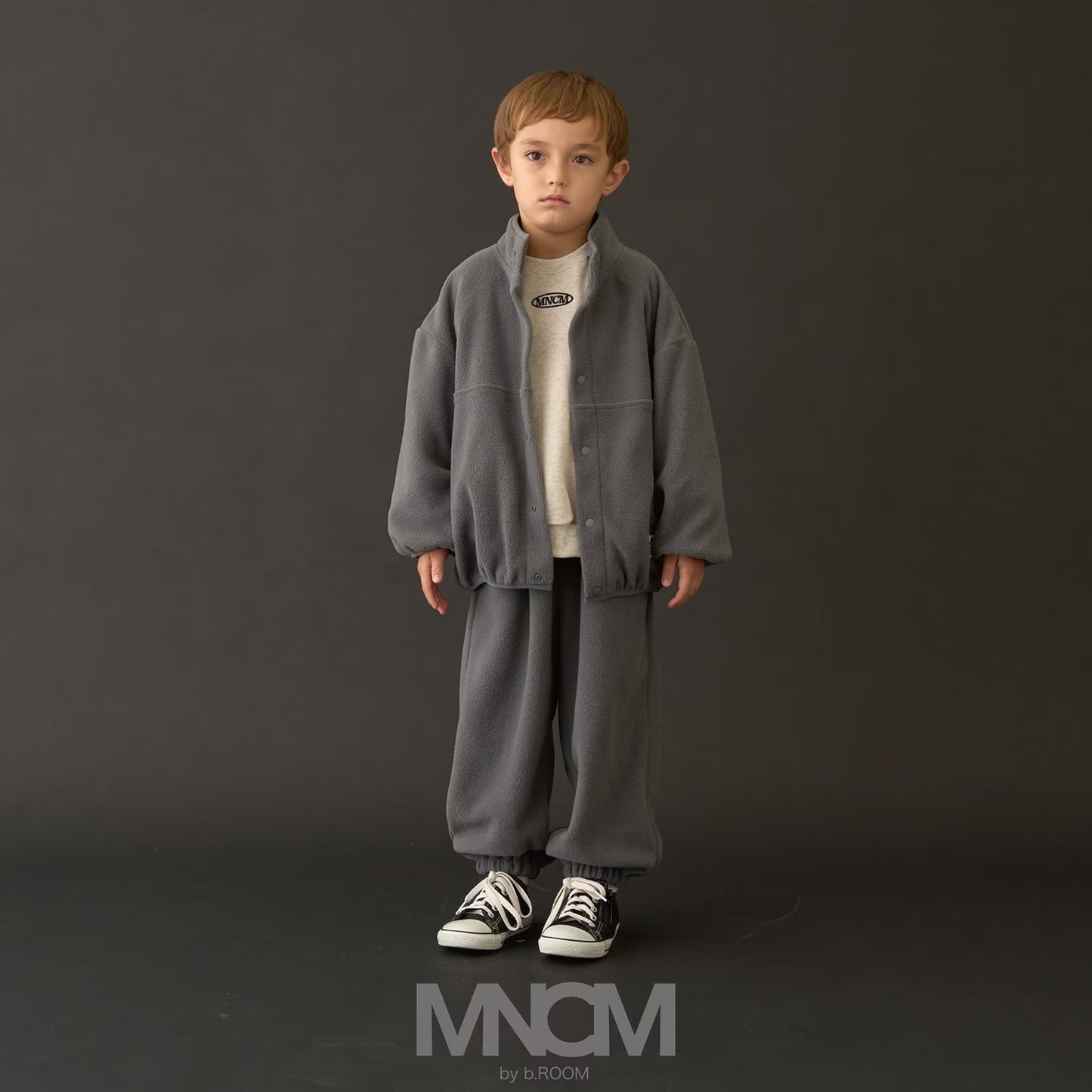 日本童裝 b・R# 抓毛運動兩件套裝 110-150cm 男童款 冬季 OUTERWEAR PANTS