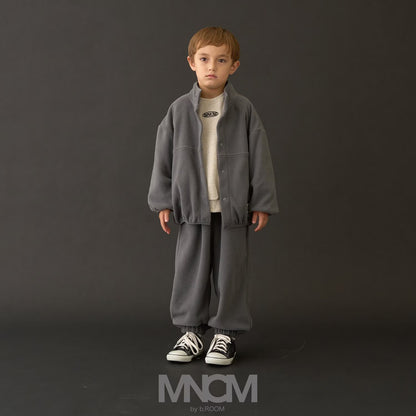 日本童裝 b・R# 抓毛運動兩件套裝 110-150cm 男童款 冬季 OUTERWEAR PANTS