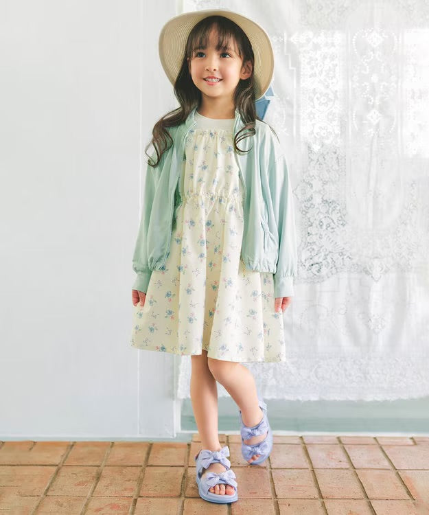 日本童裝 aF#a325 露肩連身裙 100-150cm 女童款 夏季 DRESSES