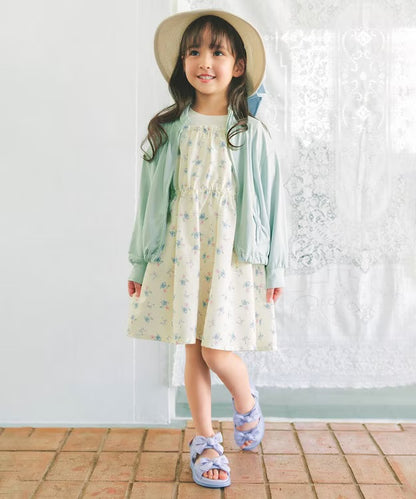 日本童裝 aF#a325 露肩連身裙 100-150cm 女童款 夏季 DRESSES