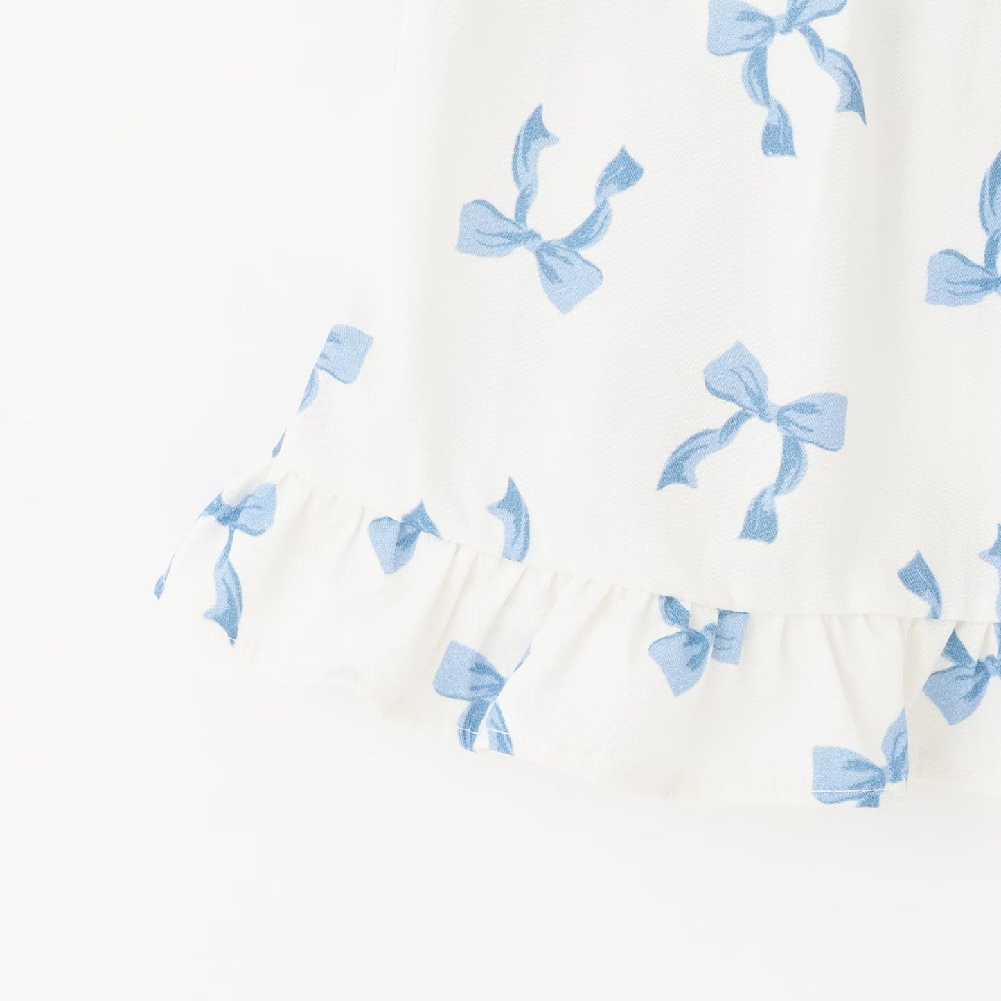 日本童裝 pe#main 蝴蝶結印花兩件套裝 70-80cm 女童款 初生嬰兒 夏季 TOPS PANTS