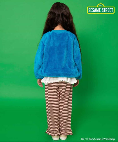 日本童裝 BREEZE x Sesame Street 毛毛上衣 80-140cm 男童款/女童款 冬季 TOPS