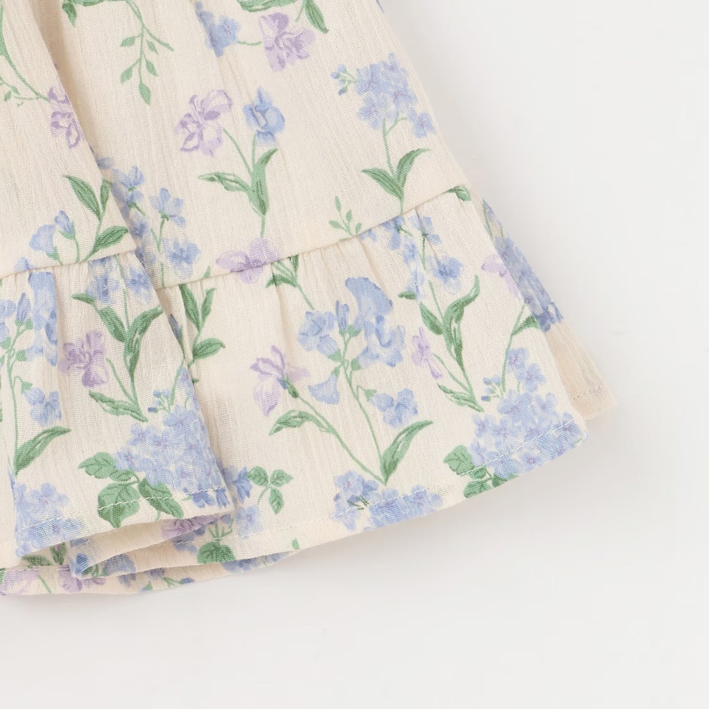 日本童裝 pe#main 接觸冷感 楊柳裙邊長衫 80-130cm 女童款 夏季 TOPS