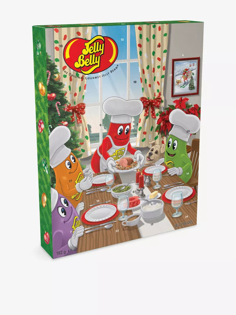 日英美直送  JELLY BELLY Christmas Dinner Advent Calendar 192g 聖誕倒數日曆 大人款/兒童款 聖誕快樂特輯 不參與$900免運 滿$900可加$25免運到順豐站/智能櫃 Christmas Advent Calendars 2026