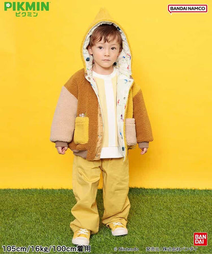 日本童裝 BREEZE x Pikmin 2Way 雙面兩著 夾棉外套 80-140cm 男童款/女童款 冬季 (適合初秋、香港平均溫度、寒冷天氣）OUTERWEAR 