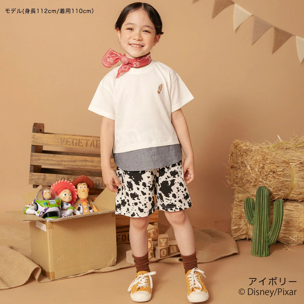 日本童裝 Branshes x Disney ToyStory 印花拼接短褲 90-140cm 男童款/女童款 夏季 PANTS