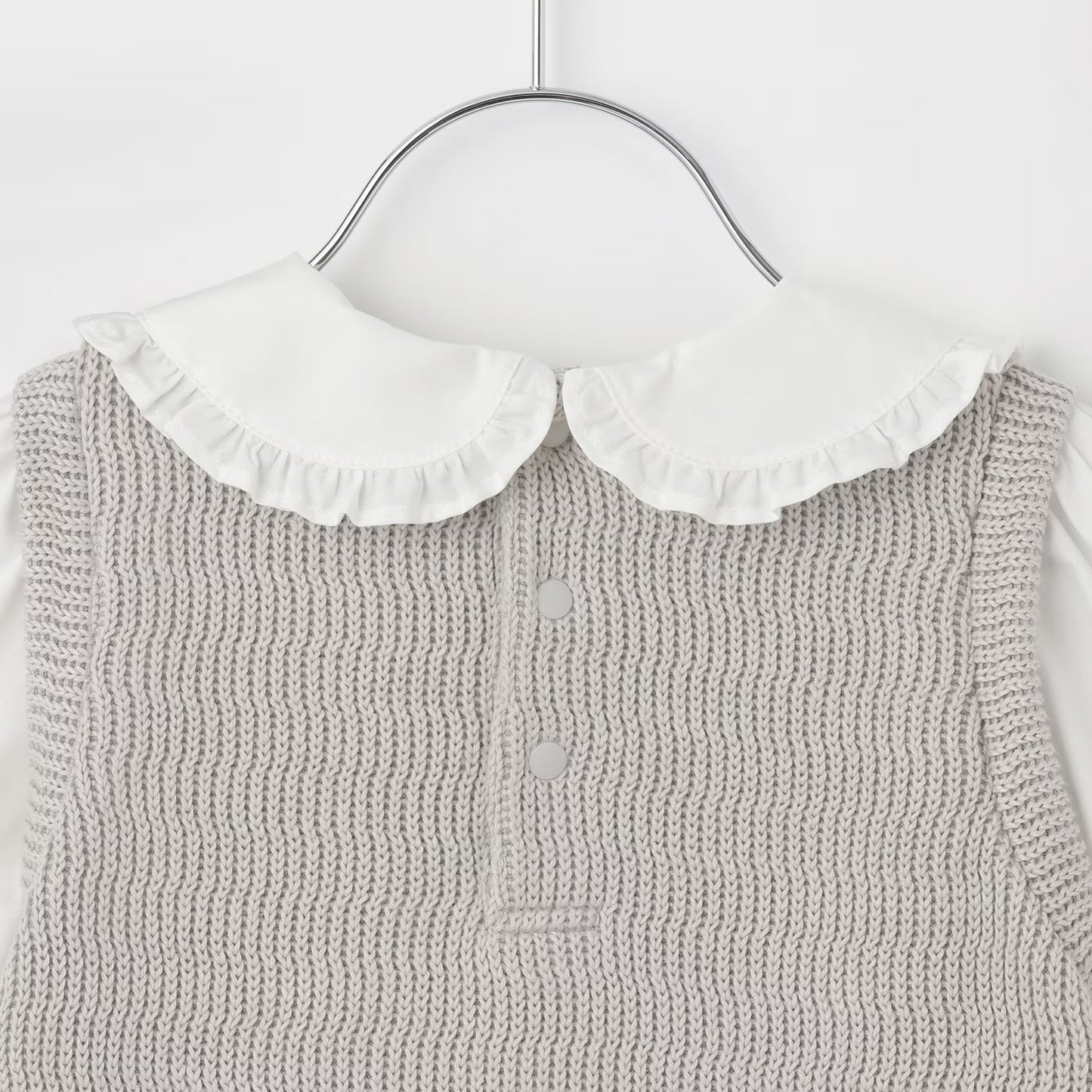 日本童裝 pe#main x Disney Frozen假兩件上衣 80-130cm 女童款 冬季 TOPS