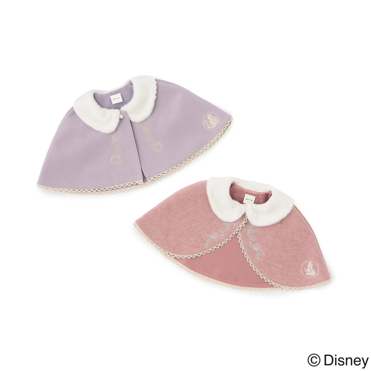 日本童裝 pe#main x Disney Princess 公主披風 80-130cm 女童款 秋季 OUTERWEAR