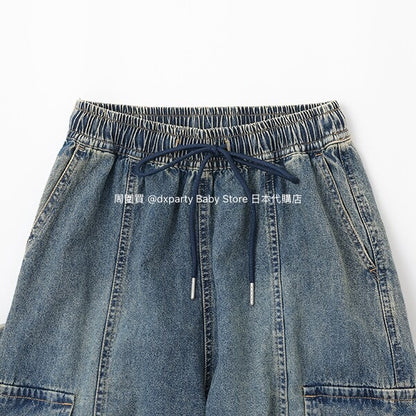 Lovetoxic Cold-Sensitive Denim Pants (140-170cm) for Girls (Summer) 