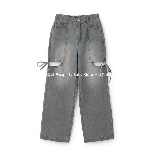 Lovetoxic Ribbon Slit Jeans (140-160cm) for Girls (Summer) 