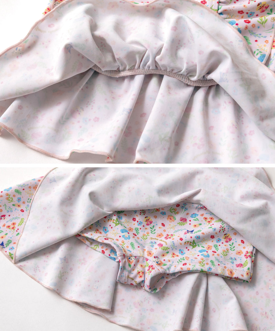 日本童裝 panpantutu x Sanrio 泳衣兩件套裝 95-130cm 女童款 夏季 夏日玩水泳衣特輯