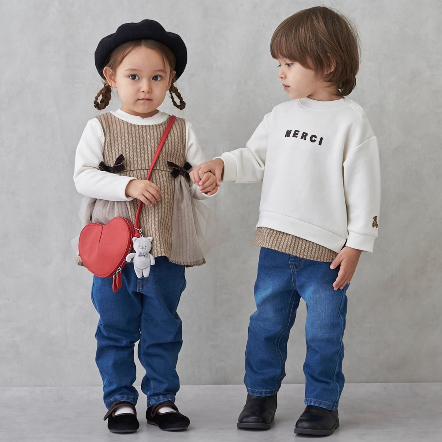 日本童裝 pe#main 假兩件衛衣 80-130cm 男童款 冬季 TOPS