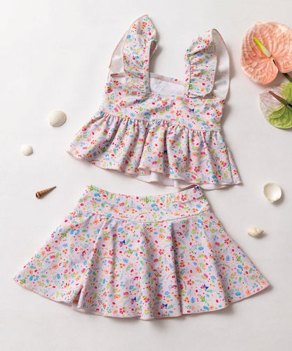 日本童裝 panpantutu x Sanrio 泳衣兩件套裝 95-130cm 女童款 夏季 夏日玩水泳衣特輯