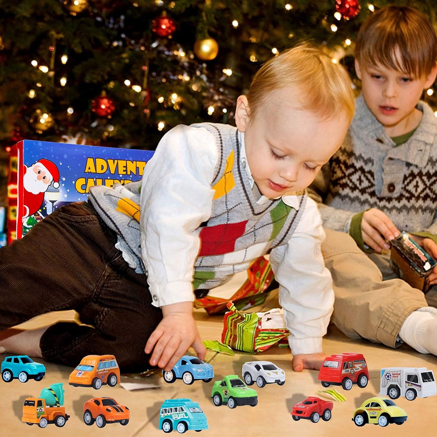 英美直送 Car Stocking Stuffer Toys 聖誕倒數日曆 兒童款 聖誕快樂特輯 聖誕倒數日曆A 不參與$900免運 滿$900可加$25免運 Christmas Advent Calendars 2025