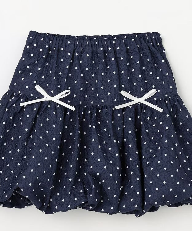 日本童裝 aF#a325 泡泡波點短裙 110-150cm 女童款 夏季 SKIRTS