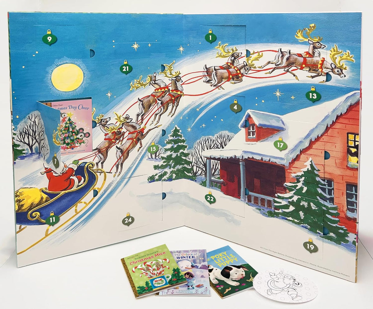 日英美直送 Little Golden Books Advent Calendar 聖誕倒數日曆 兒童款 聖誕快樂特輯 不參與$900免運 滿$900可加$25免運到順豐站/智能櫃 Christmas Advent Calendars 2026