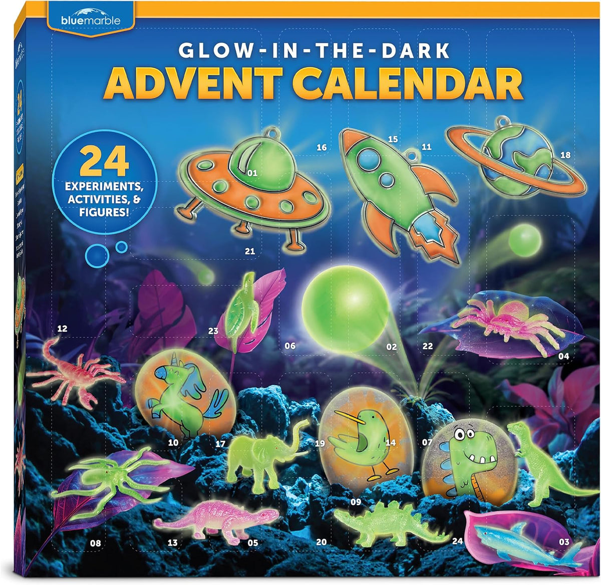日英美直送 Blue Marble Glow in the Dark Science Advent Calendar 聖誕倒數日曆 兒童款 聖誕快樂特輯 不參與$900免運 滿$900可加$25免運到順豐站/智能櫃 Christmas Advent Calendars 2026
