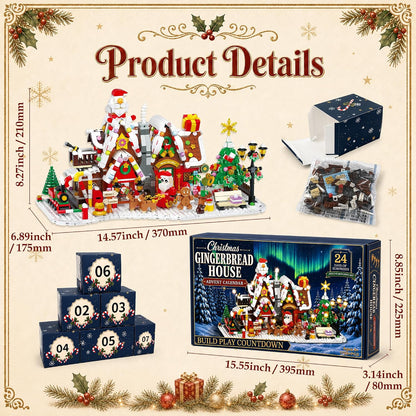 日英美直送 Christmas Gingerbread House Kit Advent Calendar 聖誕倒數日曆 大人款/兒童款 聖誕快樂特輯 不參與$900免運 滿$900可加$25免運到順豐站/智能櫃 Christmas Advent Calendars 2026