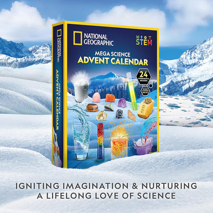 英美直送 NATIONAL GEOGRAPHIC Science Kit & Rock Collection 聖誕倒數日曆 兒童款 聖誕快樂特輯 聖誕倒數日曆A 不參與$900免運 滿$900可加$25免運 Christmas Advent Calendars 2025