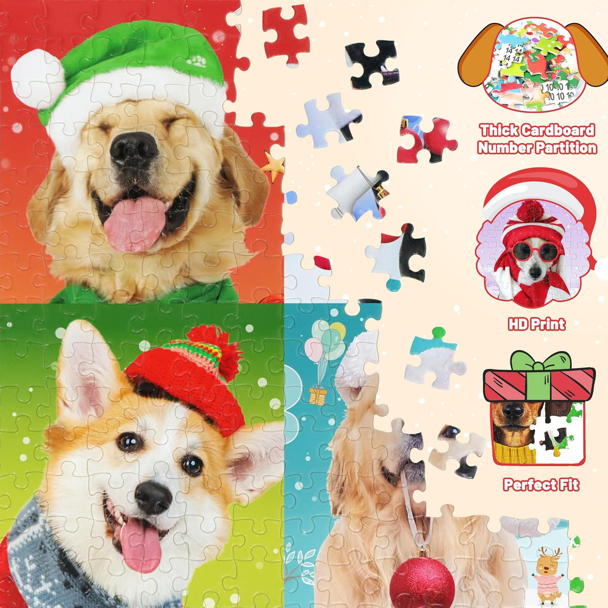 日英美直送 Dogs Puzzle Advent Calendar 聖誕倒數日曆 大人款/兒童款 聖誕快樂特輯 不參與$900免運 滿$900可加$25免運到順豐站/智能櫃 Christmas Advent Calendars 2026