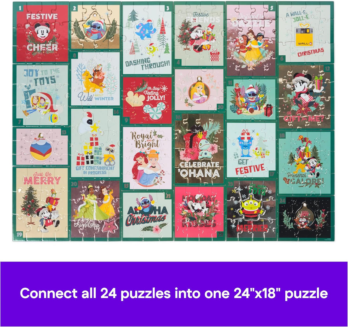 日英美直送 Spin Master Games Disney Puzzle  Advent Calendar 聖誕倒數日曆 大人款/兒童款 聖誕快樂特輯 不參與$900免運 滿$900可加$25免運到順豐站/智能櫃 Christmas Advent Calendars 2026