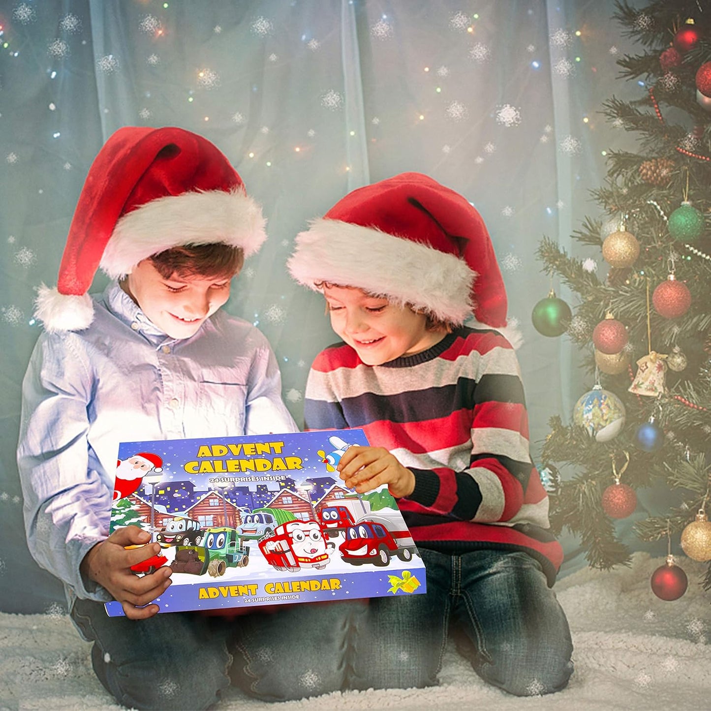 英美直送 Car Stocking Stuffer Toys 聖誕倒數日曆 兒童款 聖誕快樂特輯 聖誕倒數日曆A 不參與$900免運 滿$900可加$25免運 Christmas Advent Calendars 2025