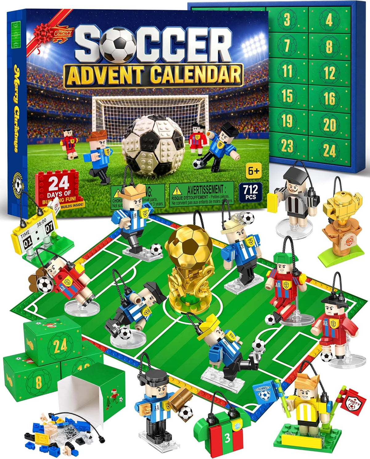 日英美直送 Soccer Building Blocks Advent Calendar 聖誕倒數日曆 大人款/兒童款 聖誕快樂特輯 不參與$900免運 滿$900可加$25免運到順豐站/智能櫃 Christmas Advent Calendars 2026