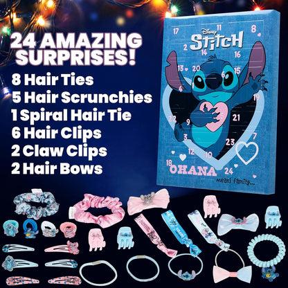 英美直送 Disney Stitch Hair Accessories 聖誕倒數日曆 兒童款 聖誕快樂特輯 聖誕倒數日曆A 不參與$900免運 滿$900可加$25免運 Christmas Advent Calendars 2025