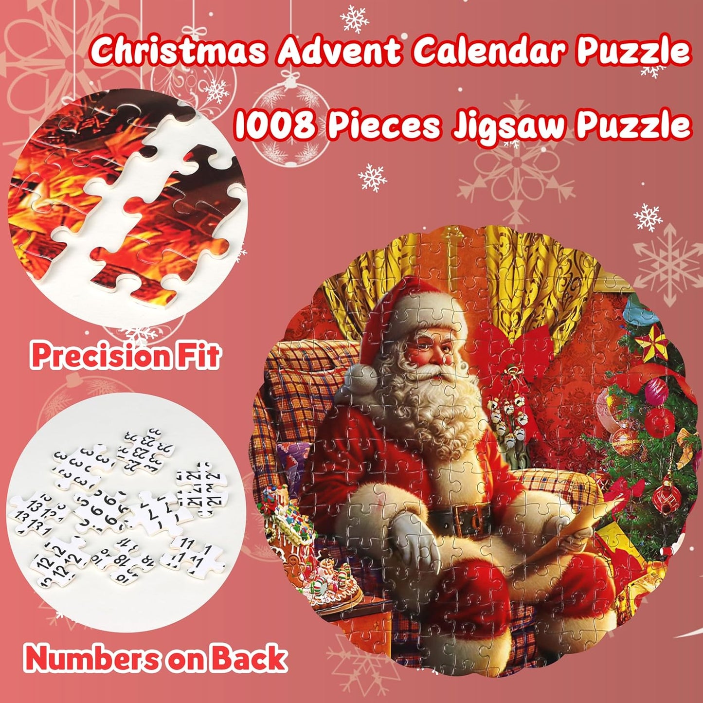 英美直送 Jigsaw Puzzles Fireplace 聖誕倒數日曆 大人款/兒童款 聖誕快樂特輯 聖誕倒數日曆A 不參與$900免運 滿$900可加$25免運 Christmas Advent Calendars 2025
